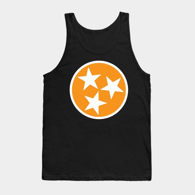 Tennessee Flag Symbol - Orange Tank Top by Mouse Magic with John and Joie